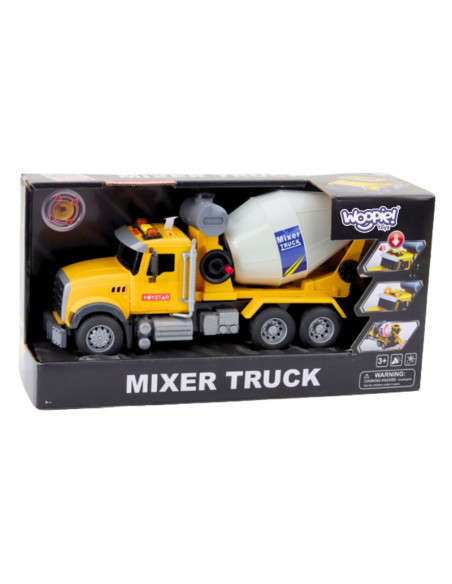 WOOPIE betono maišyklė su besisukančiu būgnu, šviesomis ir garsais