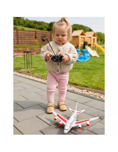 Woopie Interaktyvus žaislinis lėktuvas valdomas pultu