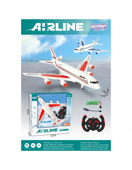 WOOPIE Zdalnie Sterowany Samolot Pasażerski Airline