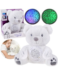 Плюшевый мишка WOOPIE BABY с проектором, успокаивающий, музыкальная шкатулка