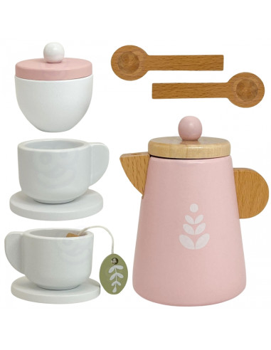 WOOPIE GREEN Drewniany Zestaw do Herbaty i Kawy 12 el. FSC