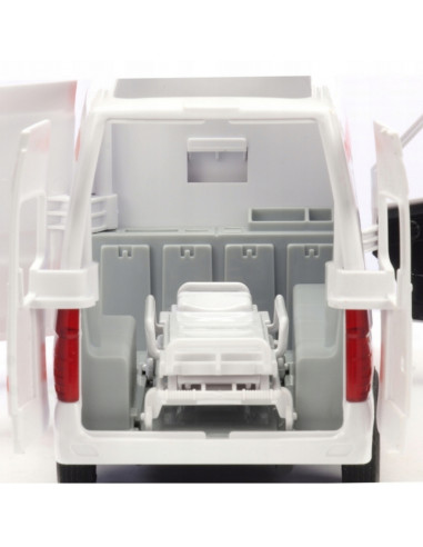 WOOPIE Pogotowie Karetka Ambulans Nosze w Zestawie + Sygnały Dźwiękowe I Świetlne