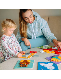 WOOPIE GREEN medinė dėlionė Gyvūnai Montessori FSC 2