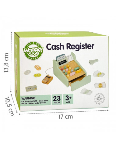 WOOPIE GREEN medinis edukacinis kasos aparatas su priedais