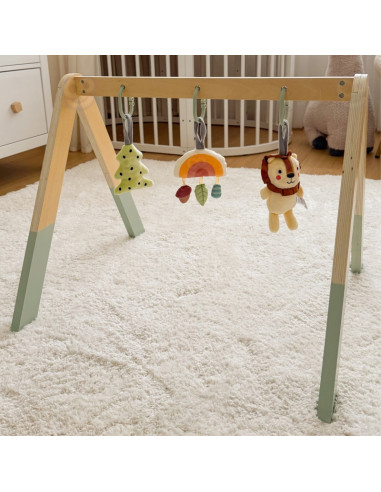TOOKY TOY Baby Gym Educational Gymnastic Stand with 3 Hangers