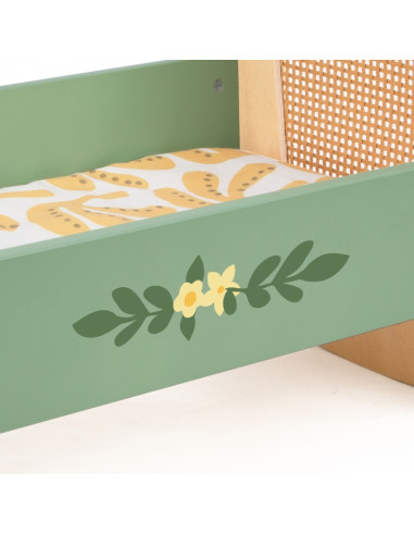 CLASSIC WORLD medinė lopšinė vintažinė lėlės lova