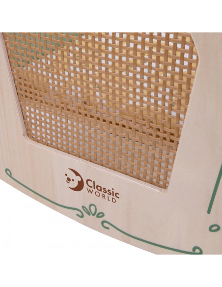 Деревянная колыбель CLASSIC WORLD для кукол в винтажном стиле