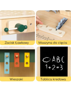 WOOPIE GREEN medinis STEM dirbtuvių įrankių rinkinys 2