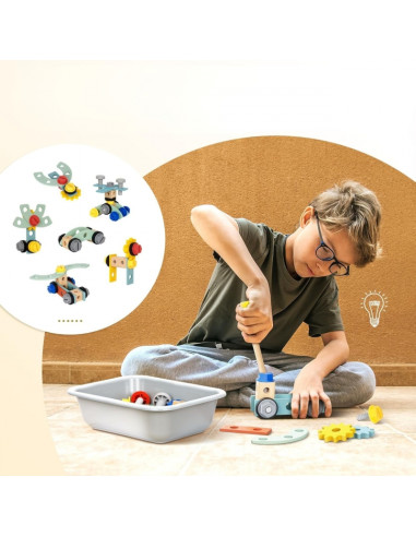 WOOPIE GREEN Wooden STEM Workshop Tool Kit