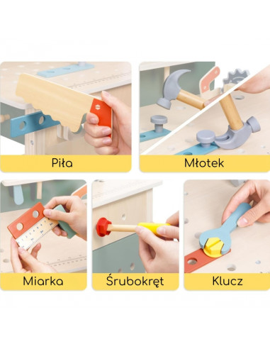 Набор инструментов для мастерской WOOPIE GREEN Wooden STEM