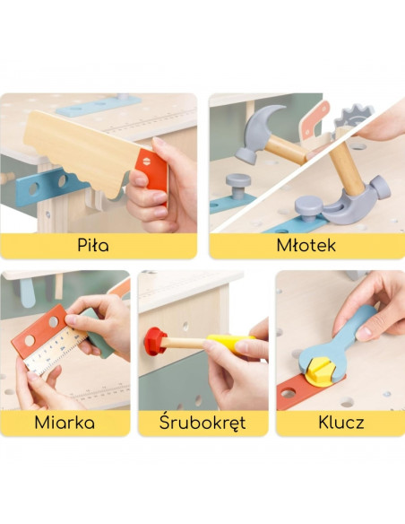 Набор инструментов для мастерской WOOPIE GREEN Wooden STEM