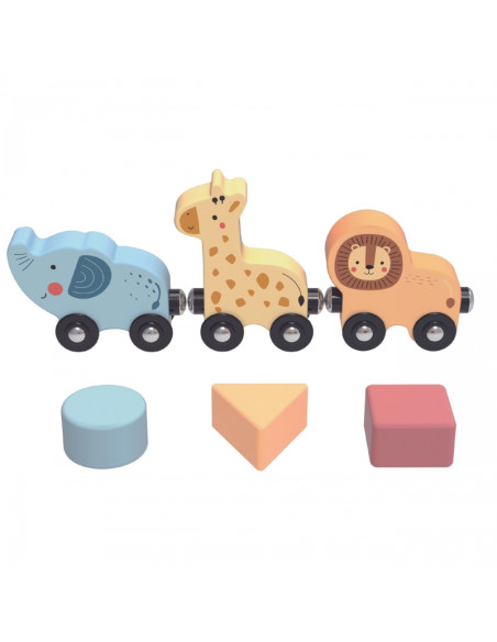 TOOKY TOY medinis Montessori veiklos stalas su variklio kilpa