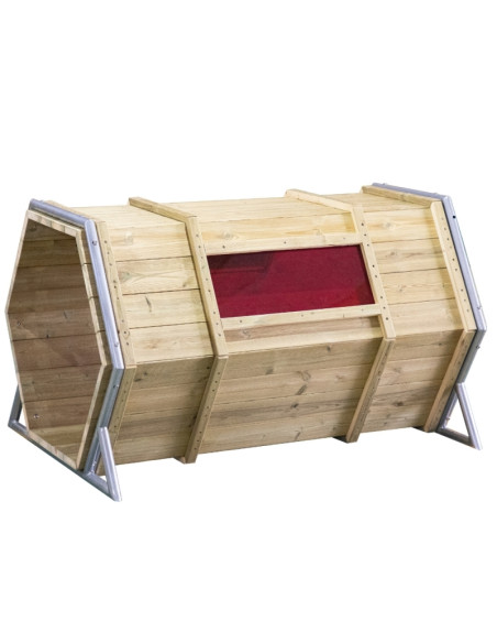 CLASSIC WORLD EDU medinis žaidimų aikštelės pagrindas XXL šliaužimo tunelis