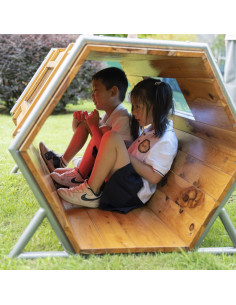 CLASSIC WORLD EDU Drewniany Plac Zabaw Baza XXL Tunel do Czołgania 2