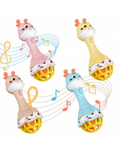 WOOPIE BABY Sensory Giraffe Rattle with Montessori Music 1 piece. 2
