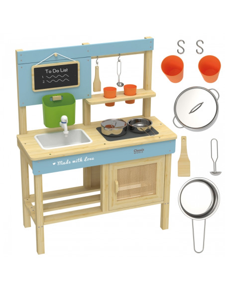 CLASSIC WORLD XXL Деревянная кухня-столовая с принадлежностями