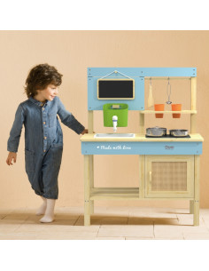 CLASSIC WORLD XXL Деревянная кухня-столовая с принадлежностями 2