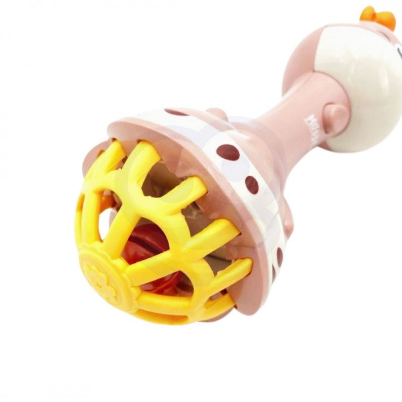 WOOPIE BABY Sensory Giraffe Rattle with Montessori Music 1 piece.