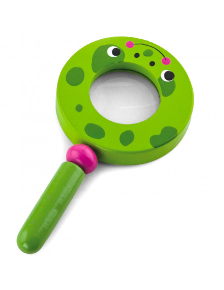 VIGA medinis didinamasis stiklas vaikams – varlė