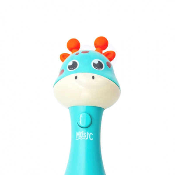 WOOPIE BABY Sensory Giraffe Rattle with Montessori Music 1 piece.