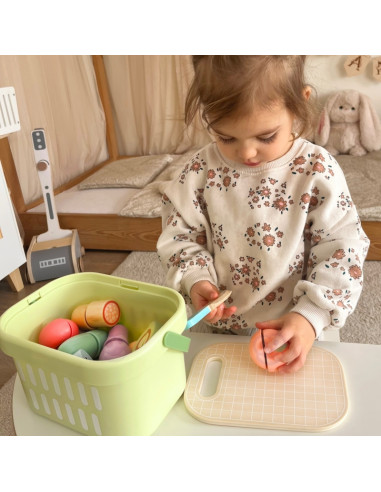TOOKY TOY Набор деревянных продуктов питания, овощей и фруктов