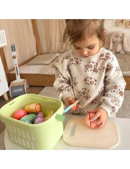 TOOKY TOY Drewniany Zestaw Żywność Warzywa Owoce