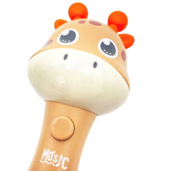 WOOPIE BABY Sensory Giraffe Rattle with Montessori Music 1 piece.