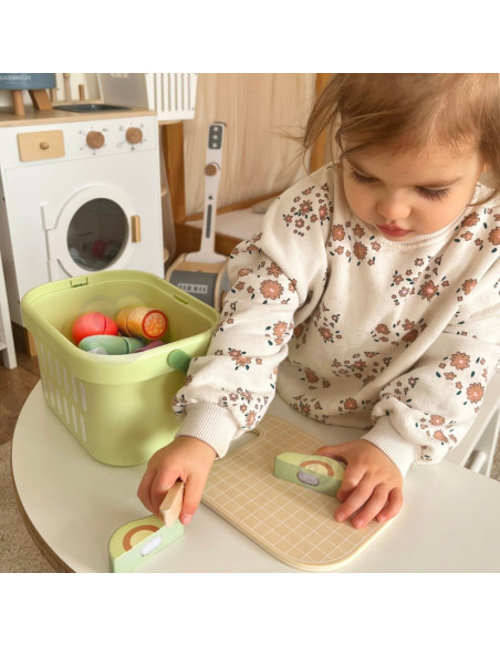 TOOKY TOY Набор деревянных продуктов питания, овощей и фруктов