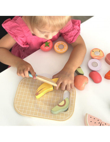 TOOKY TOY Набор деревянных продуктов питания, овощей и фруктов