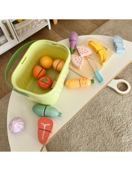 TOOKY TOY Набор деревянных продуктов питания, овощей и фруктов