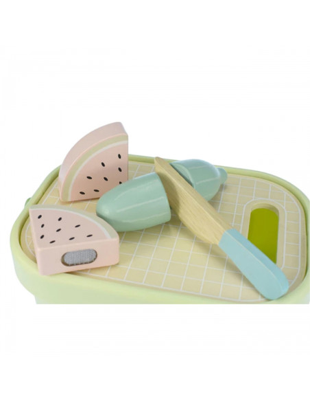 TOOKY TOY medinis maisto daržovių ir vaisių rinkinys