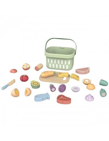 TOOKY TOY Набор деревянных продуктов питания, овощей и фруктов