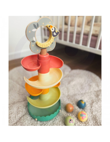 WOOPIE GREEN Деревянный шариковый трек сенсорный обучающий 6 шт.