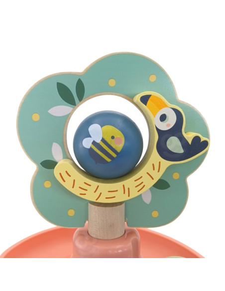 WOOPIE GREEN mediniai kamuoliukų takeliai sensoriniam lavinimui, 6 vnt.