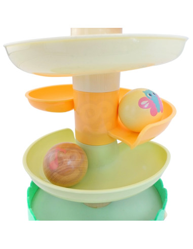 WOOPIE GREEN Wooden Ball Track Sensory Educational 6 pcs.