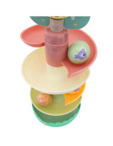 WOOPIE GREEN Wooden Ball Track Sensory Educational 6 pcs.