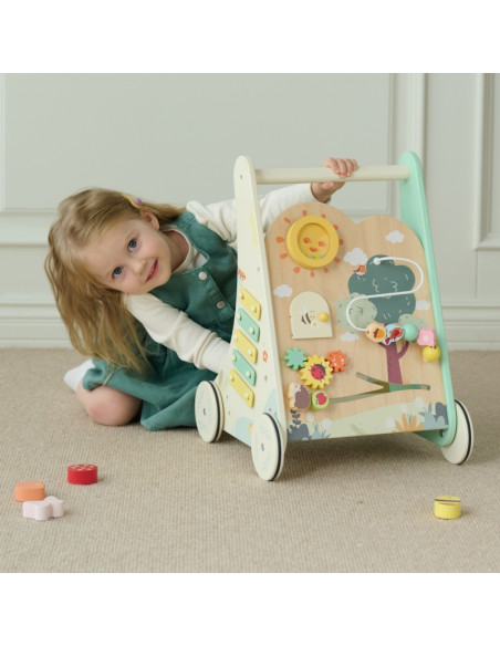 CLASSIC WORLD Деревянный многофункциональный толкатель 8-в-1 «Лесной ходок»