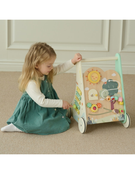 CLASSIC WORLD Деревянный многофункциональный толкатель 8-в-1 «Лесной ходок»