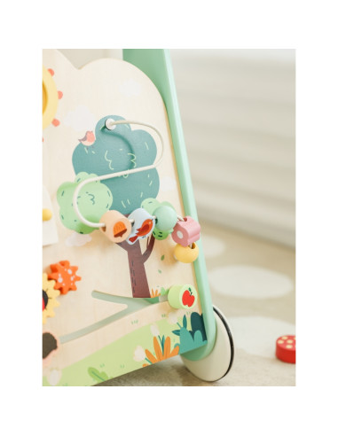 CLASSIC WORLD Деревянный многофункциональный толкатель 8-в-1 «Лесной ходок»