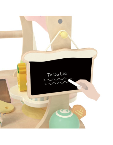 CLASSIC WORLD Деревянная тележка для мороженого 3 в 1 на 40 предметов.