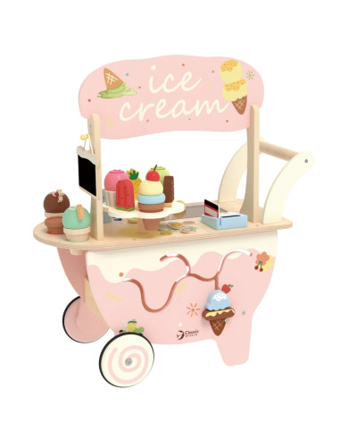 CLASSIC WORLD medinis ledų pardavėjo vežimėlis