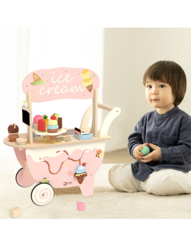 CLASSIC WORLD medinis ledų pardavėjo vežimėlis