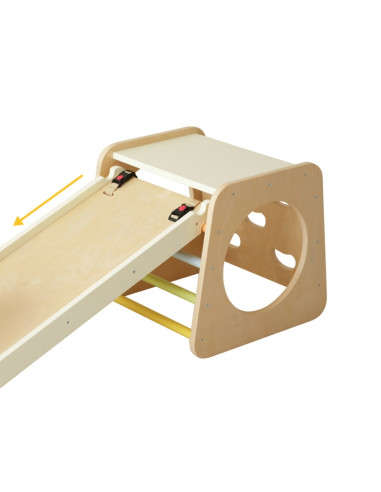 CLASSIC WORLD Wooden Climbing Triangle Montessori Set 5 in 1 - Playground Indoor Gym for Children