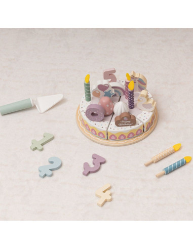 TOOKY TOY medinis gimtadienio tortas, pjaustomas su lipdukais