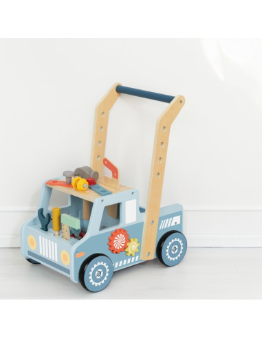 TOOKY TOY medinis vaikštynės automobilis mini STEM dirbtuvės