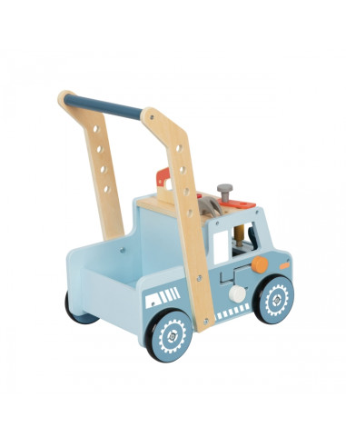 TOOKY TOY Drewniany Chodzik Samochód Mini Warsztat STEM
