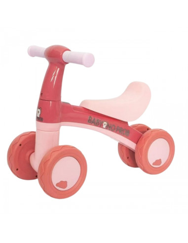 WOOPIE Rowerek Biegowy Różowy Jeździk Czterokołowy