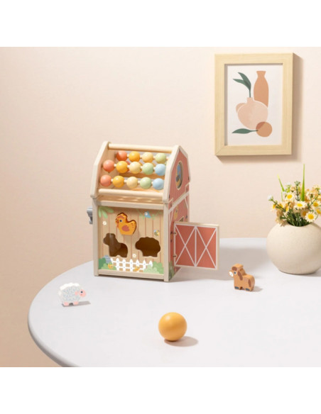 TOOKY TOY medinis tvarto veiklos rūšiuoklis Montessori abakusas