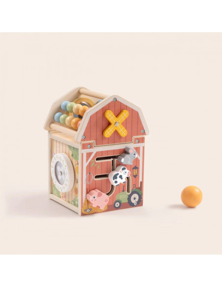 TOOKY TOY medinis gyvūnų ūkis Montessori