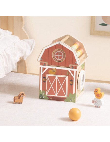 TOOKY TOY medinis gyvūnų ūkis Montessori